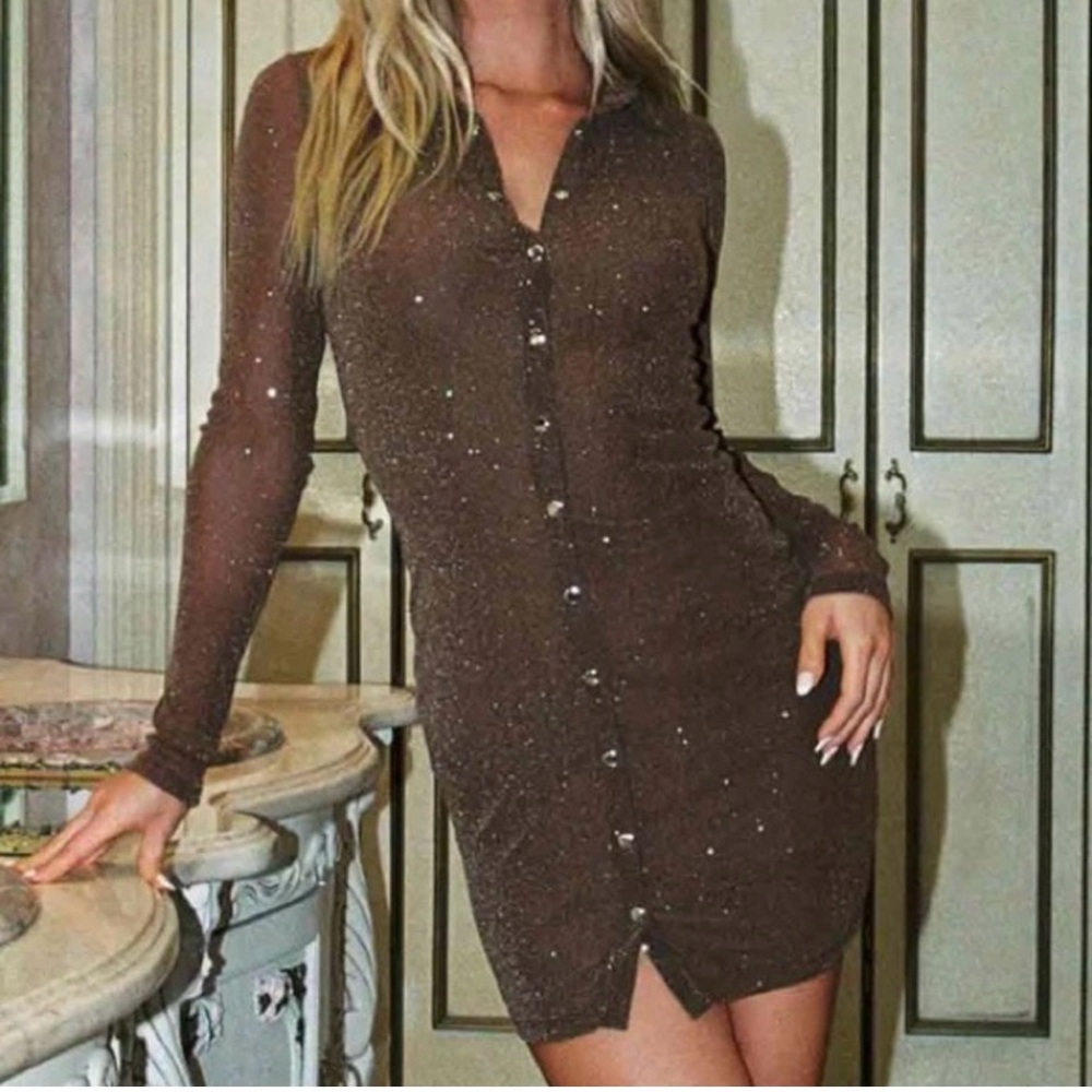 Princess Polly Friday Fever Mini Button-Up Dress